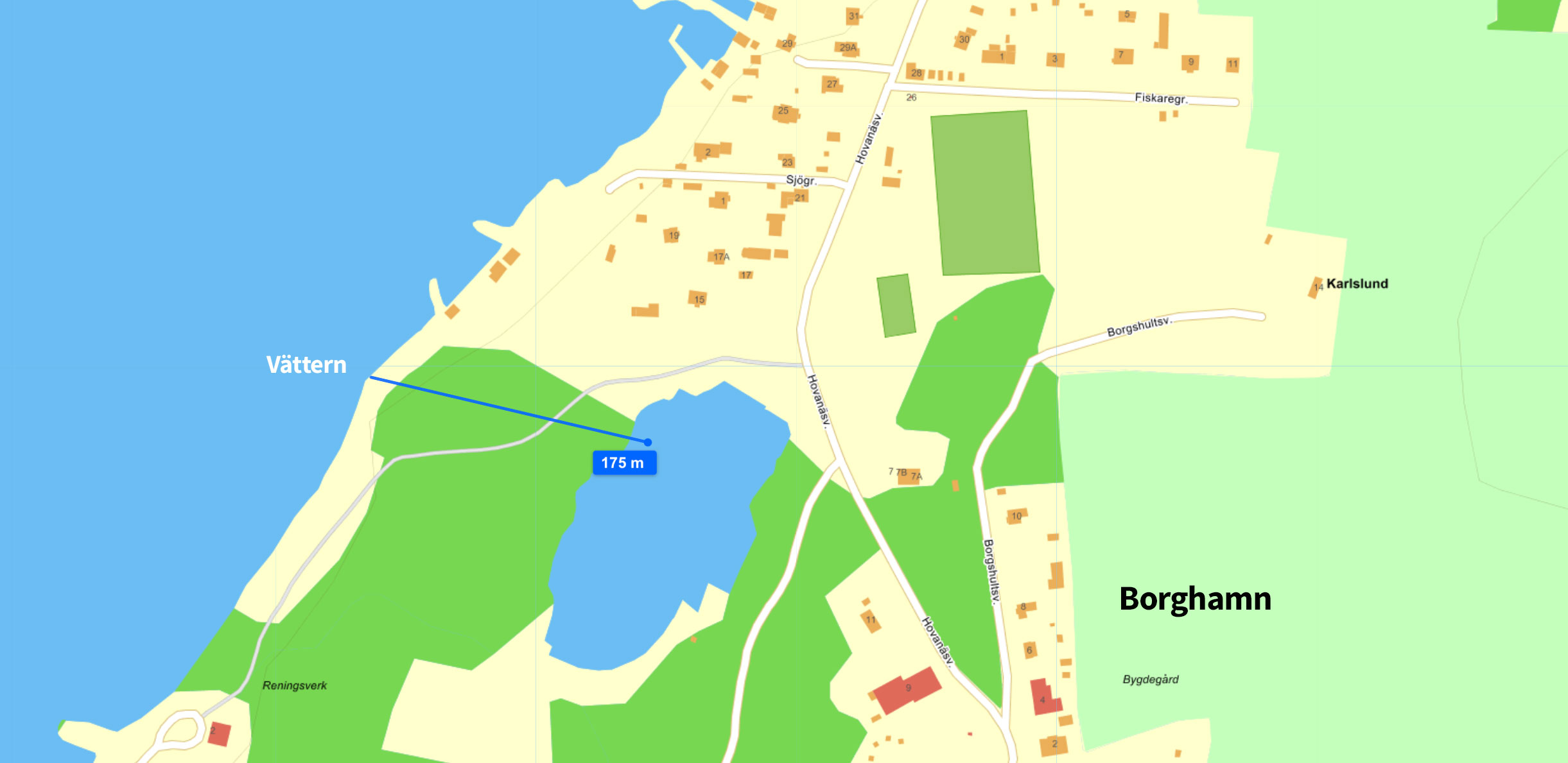 strandskydd, karta av i Borghamn